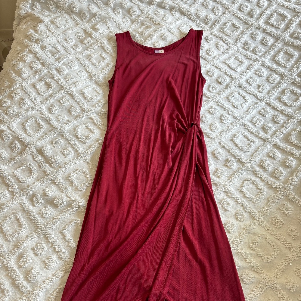 Red basic dress